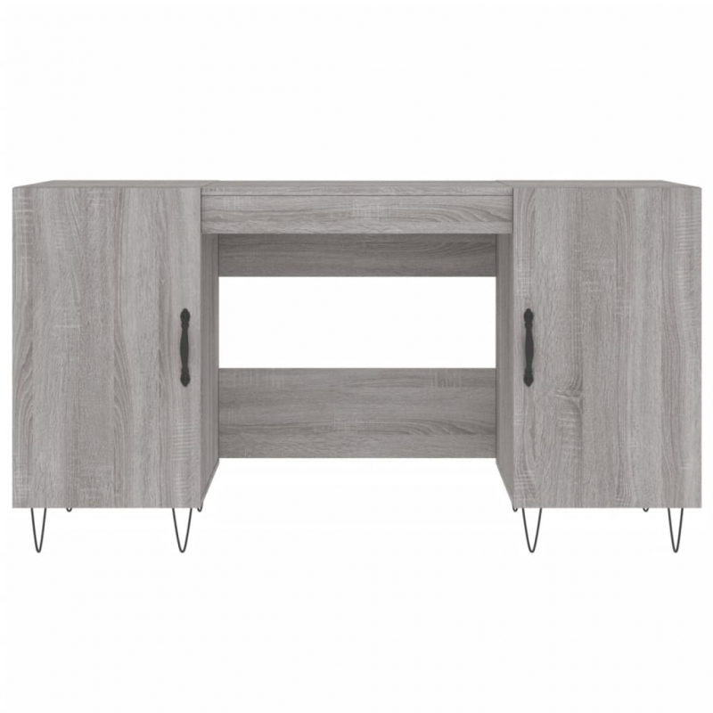 Schreibtisch Grau Sonoma 140x50x75 cm Holzwerkstoff