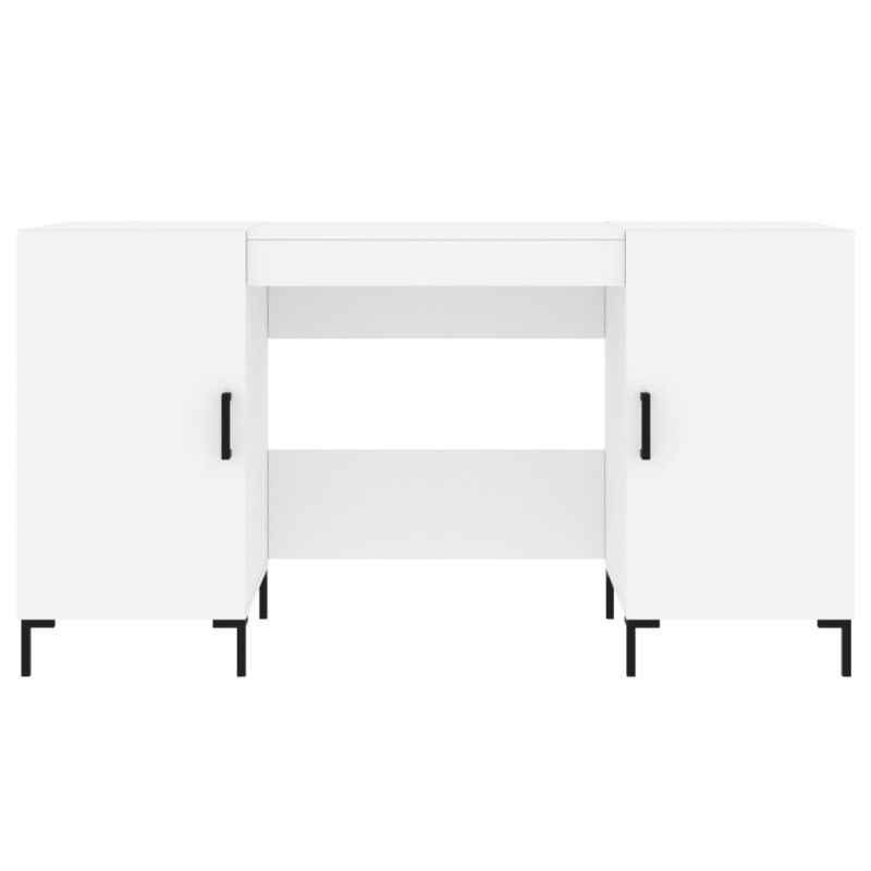 Schreibtisch Weiß 140x50x75 cm Holzwerkstoff