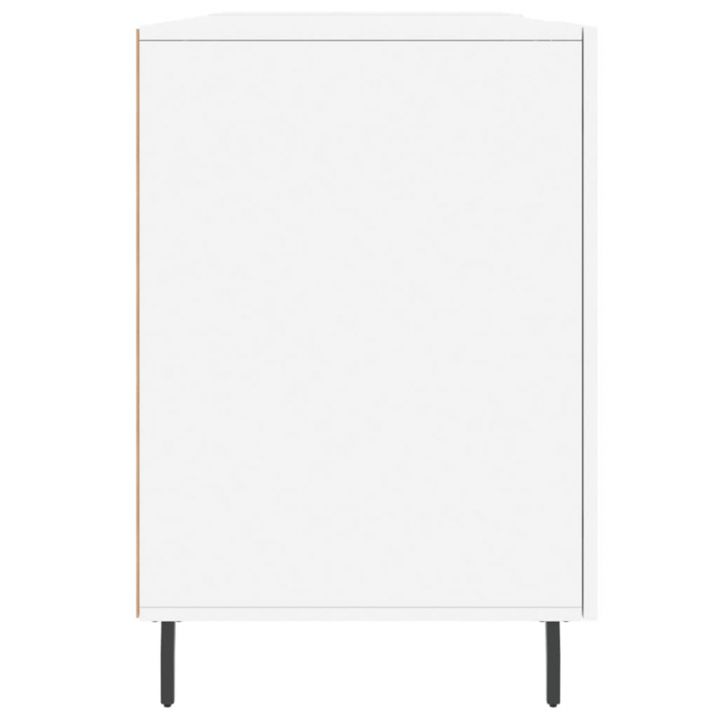 Schreibtisch Weiß 140x50x75 cm Holzwerkstoff