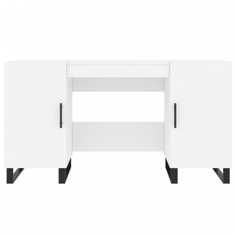 Schreibtisch Weiß 140x50x75 cm Holzwerkstoff