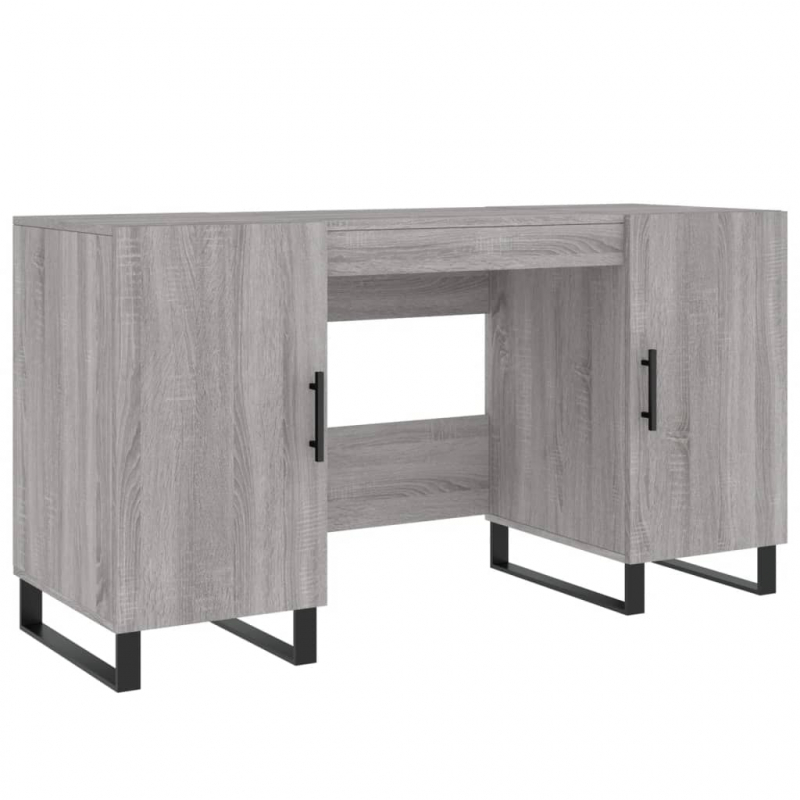 Schreibtisch Grau Sonoma 140x50x75 cm Holzwerkstoff