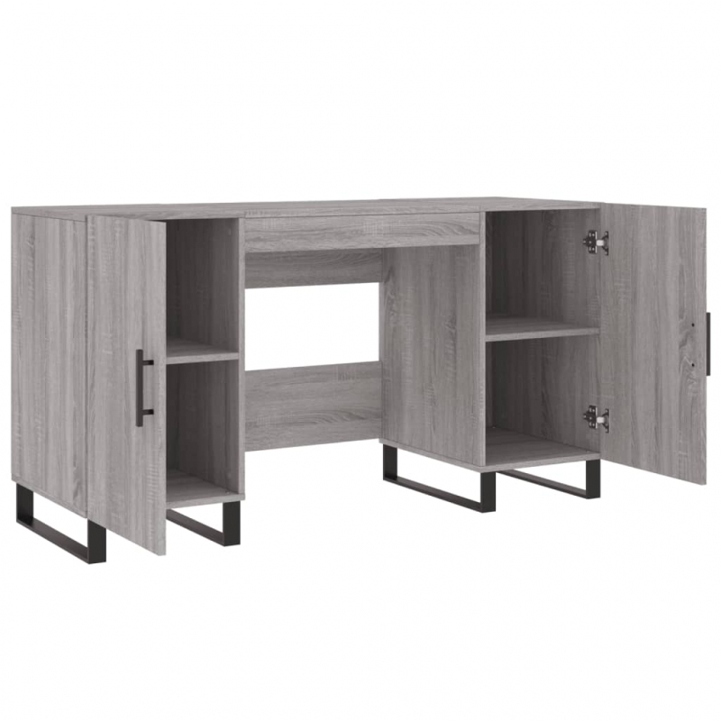 Schreibtisch Grau Sonoma 140x50x75 cm Holzwerkstoff