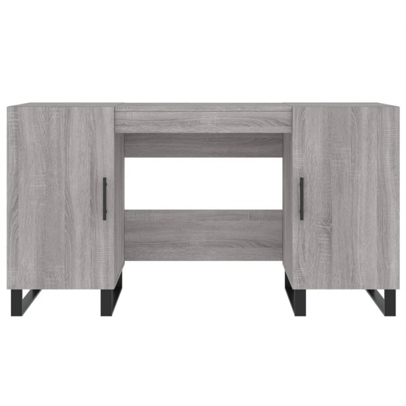 Schreibtisch Grau Sonoma 140x50x75 cm Holzwerkstoff