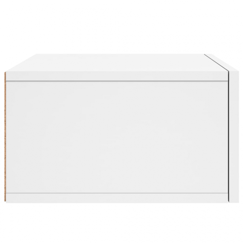 Wand-Nachttische 2 Stk. Weiß 35x35x20 cm