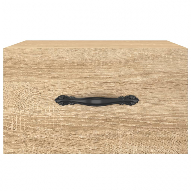 Wand-Nachttische 2 Stk. Sonoma-Eiche 35x35x20 cm