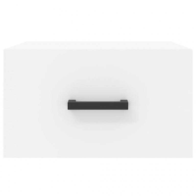 Wand-Nachttische 2 Stk. Weiß 35x35x20 cm