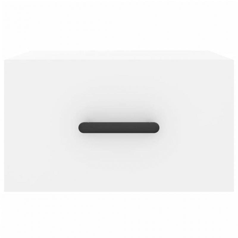 Wand-Nachttische 2 Stk. Weiß 35x35x20 cm