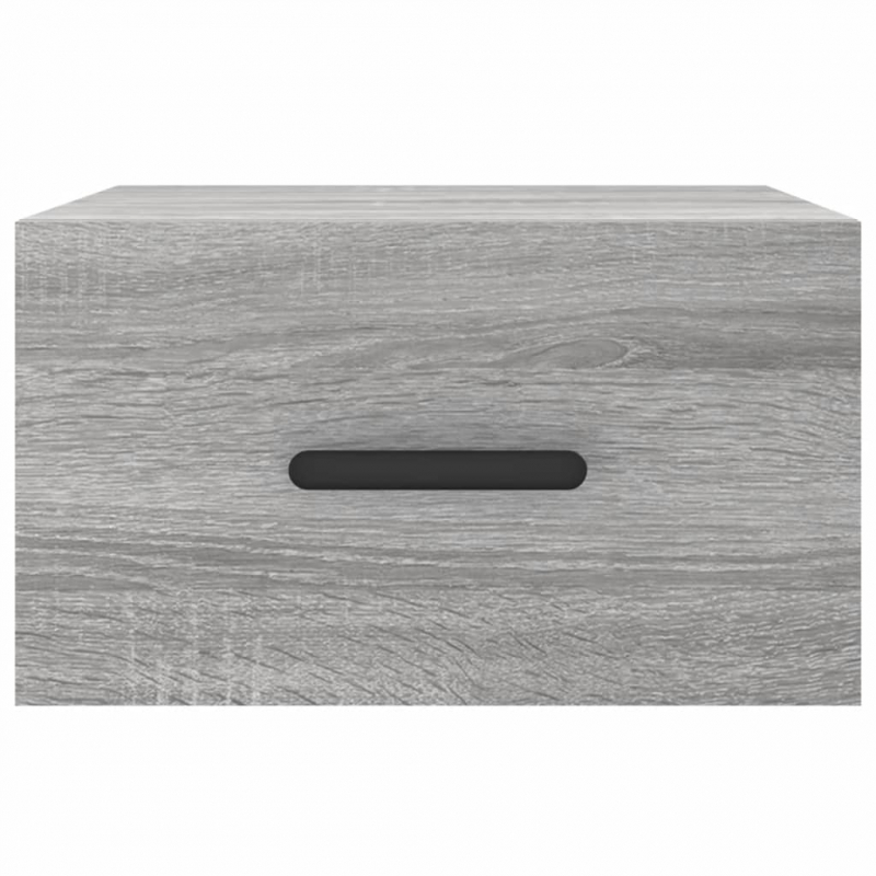 Wand-Nachttische 2 Stk. Grau Sonoma 35x35x20 cm