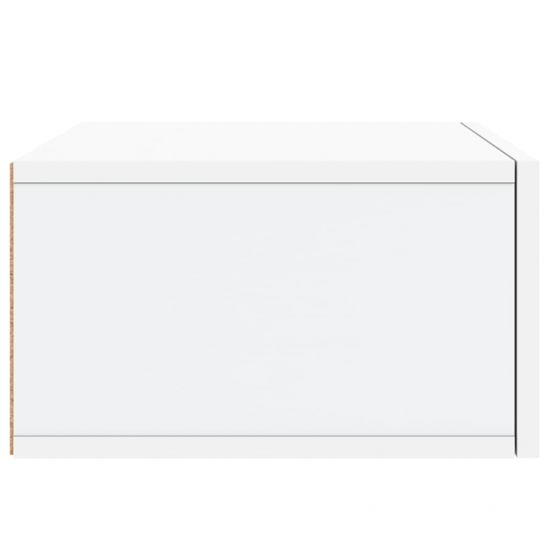 Wand-Nachttische 2 Stk. Weiß 35x35x20 cm