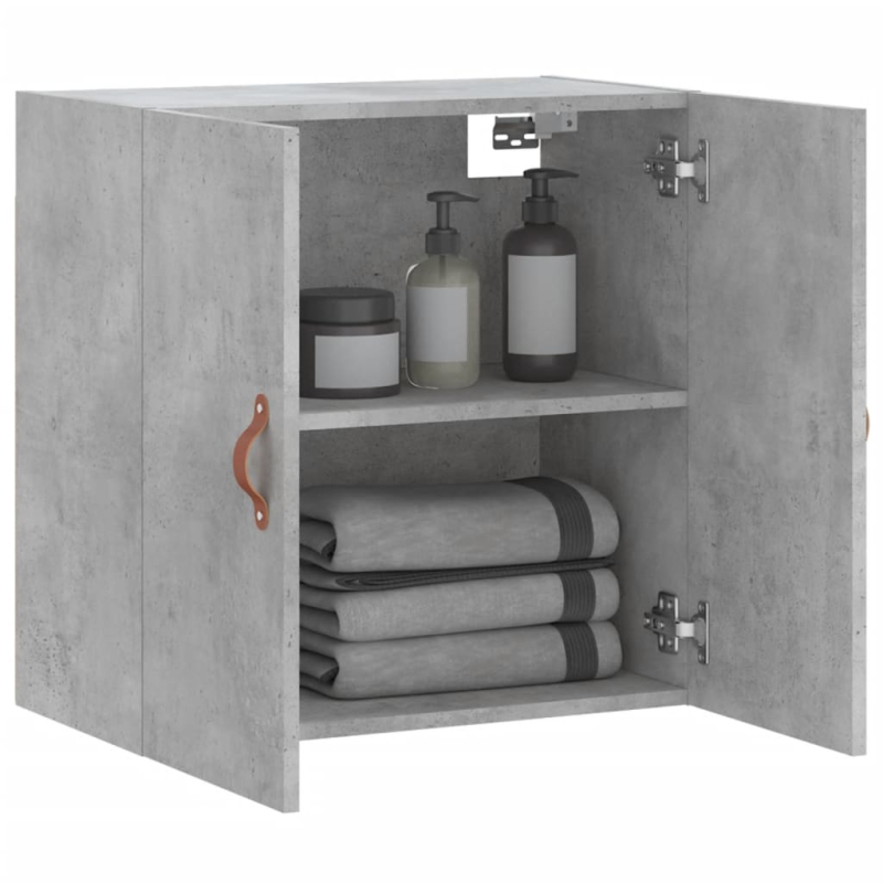 Wandschrank Betongrau 60x31x60 cm Holzwerkstoff