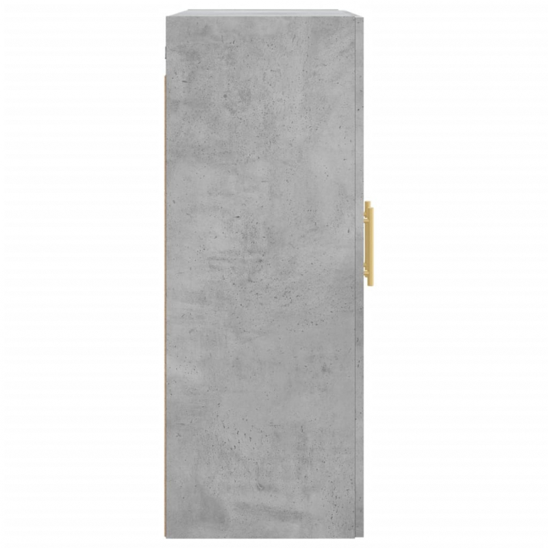 Wandschrank Betongrau 69,5x34x90 cm Holzwerkstoff