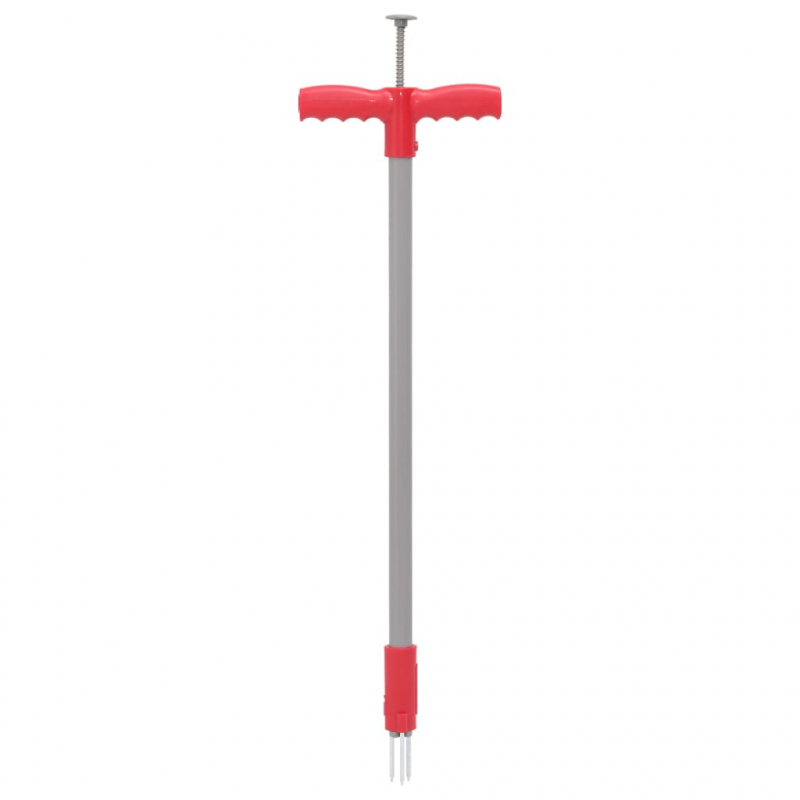 Unkrautstecher Rot und Grau 93,5 cm Pulverbeschichteter Stahl