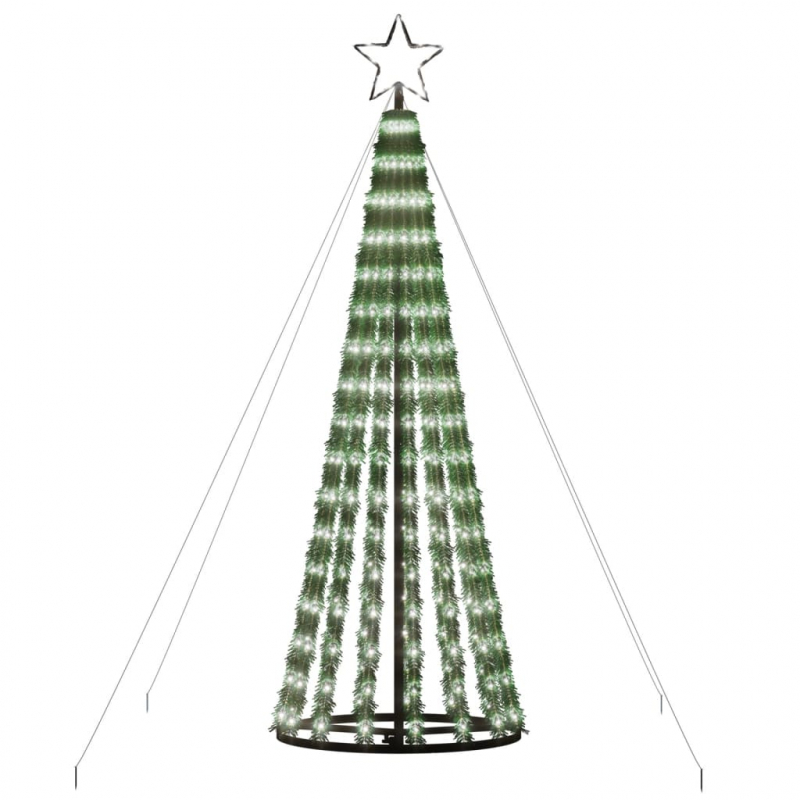 LED Weihnachtsbaum 275 LEDs Kaltweiß 180 cm