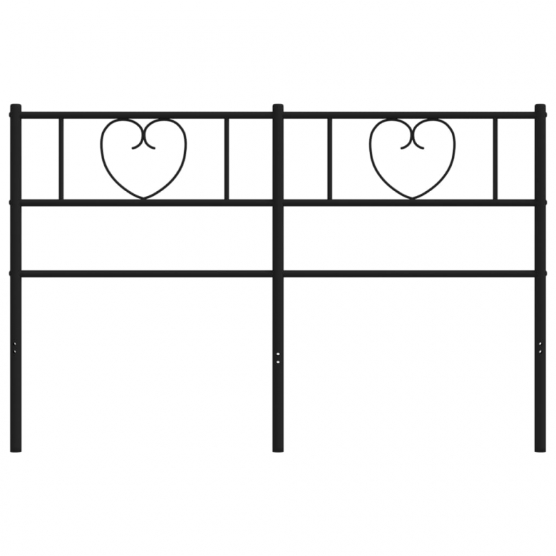 Kopfteil Metall Schwarz 160 cm