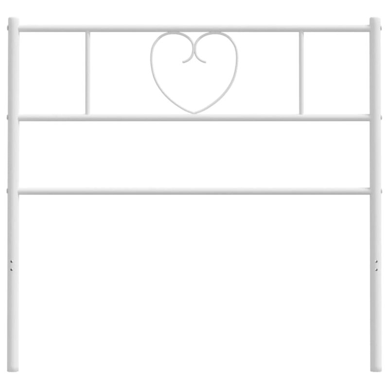 Kopfteil Metall Weiß 90 cm