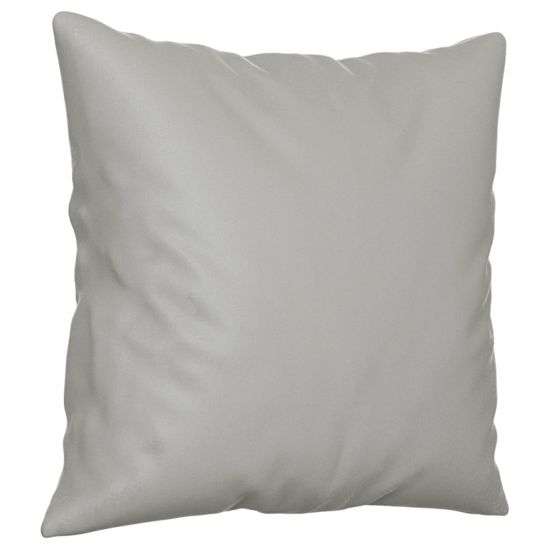 2-Sitzer-Sofa mit Kissen Hellgrau 140 cm Mikrofasergewebe