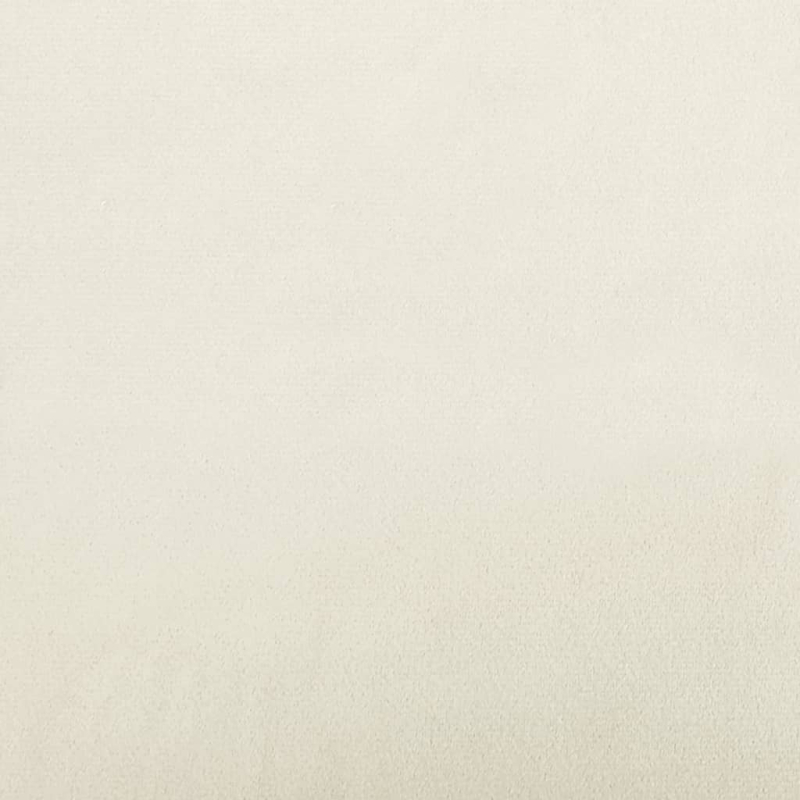 2-tlg. Sofagarnitur mit Kissen Creme Samt