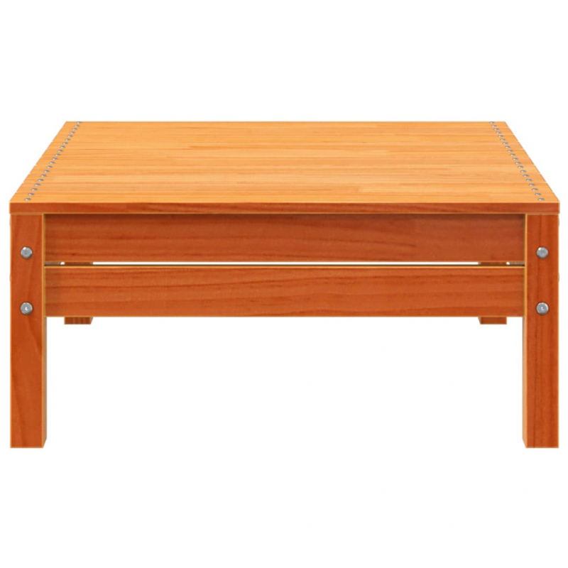 Gartenhocker Wachsbraun Massivholz Kiefer