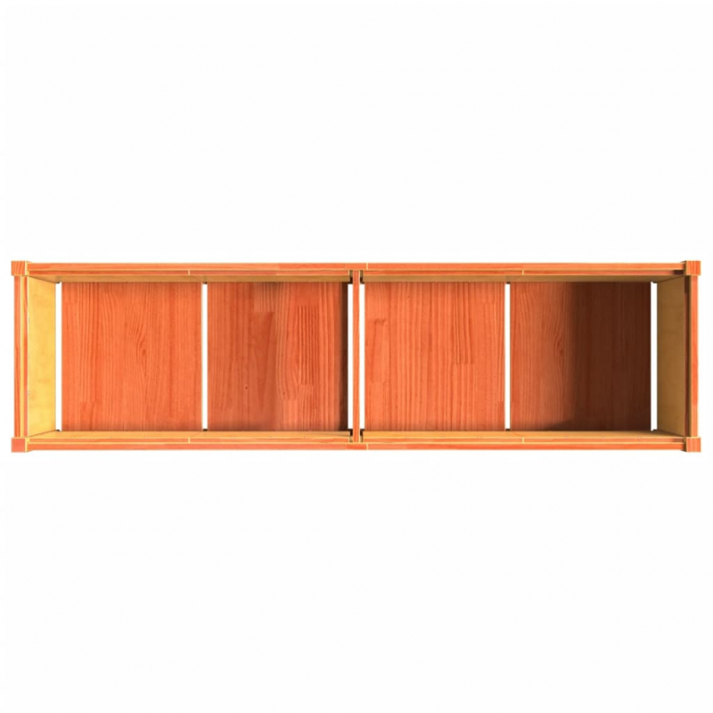 Pflanzkübel Wachsbraun 180x50x50 cm Massivholz Kiefer