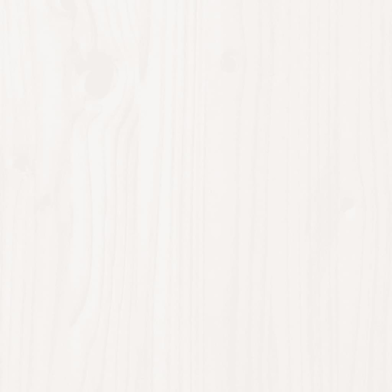 Pflanzkübel mit Beinen Weiß 110x31x70 cm Massivholz Kiefer