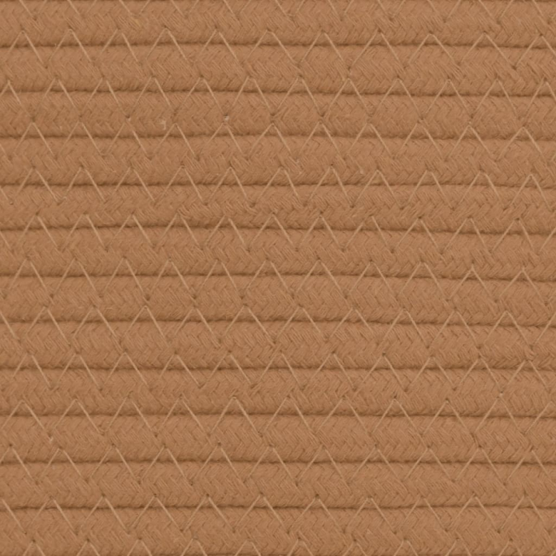 Aufbewahrungskörbe 2 Stk. Braun und Weiß Ø24x18 cm Baumwolle