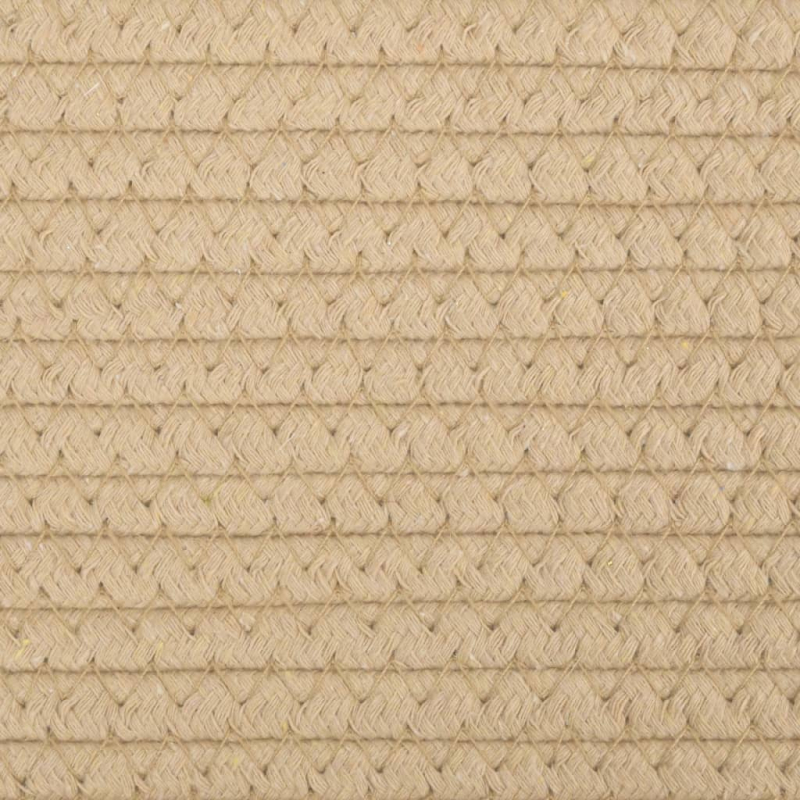 Aufbewahrungskörbe 2 Stk. Beige und Weiß Ø28x28 cm Baumwolle