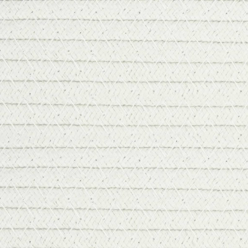 Aufbewahrungskorb Grau und Weiß Ø40x35 cm Baumwolle