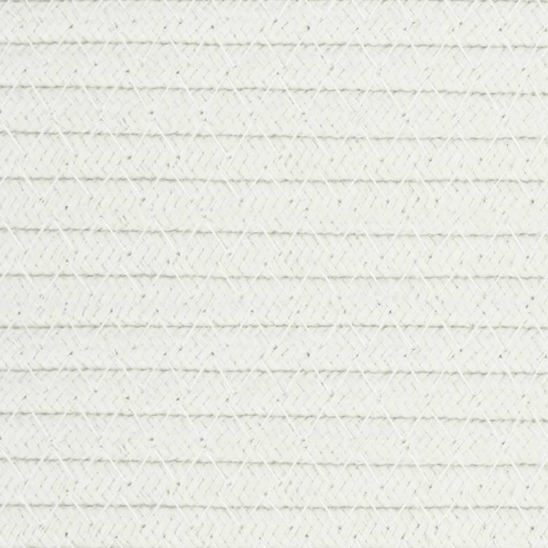 Wäschekorb Braun und Weiß Ø55x36 cm Baumwolle