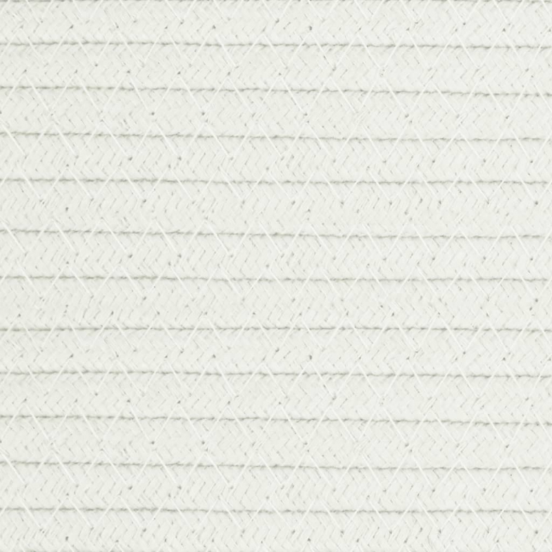 Aufbewahrungskorb Beige und Weiß Ø43x38 cm Baumwolle
