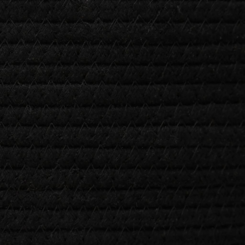 Aufbewahrungskorb Schwarz und Weiß 49x65 cm Baumwolle