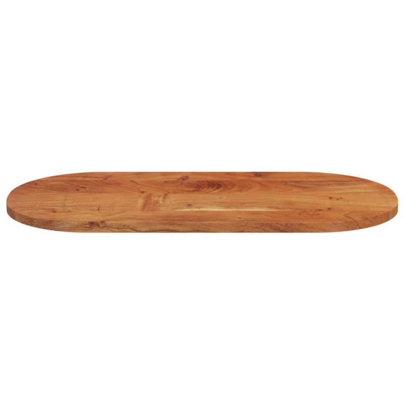 Tischplatte 120x60x2,5 cm Oval Massivholz Akazie