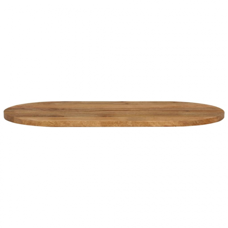 Tischplatte 100x40x3,8 cm Oval Massivholz Mango