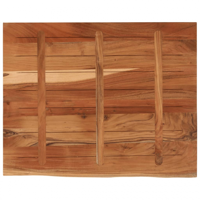 Schreibtischplatte 90x80x2,5 cm Massivholz Akazie Baumkante