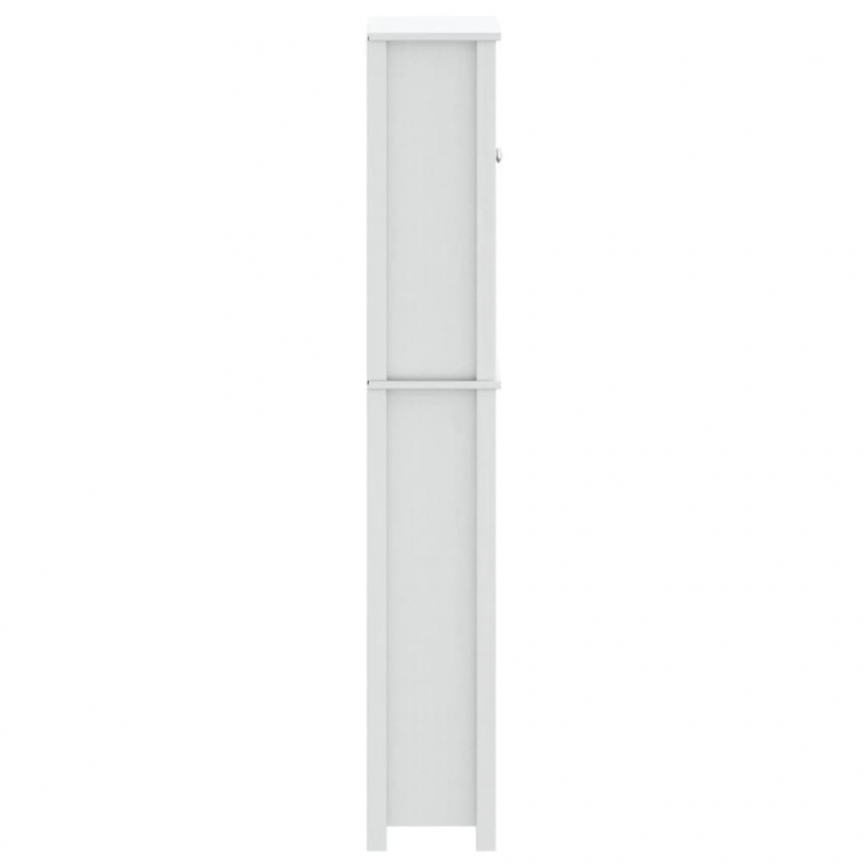 Toilettenschrank BERG Weiß 60x27x164,5 cm Massivholz