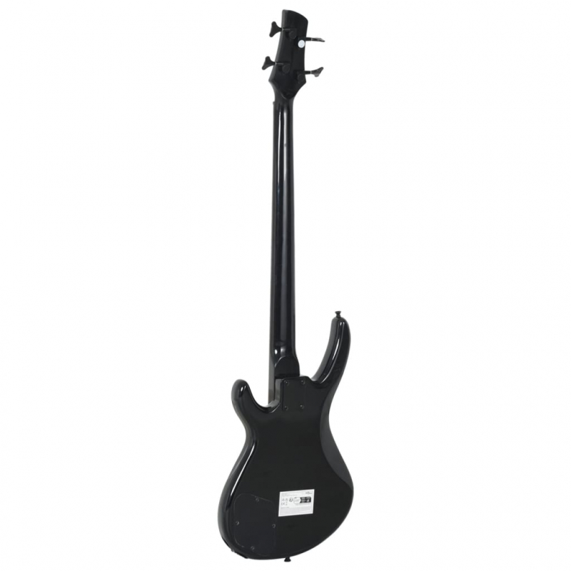 E-Bass für Anfänger mit Tasche Schwarz 4/4 46