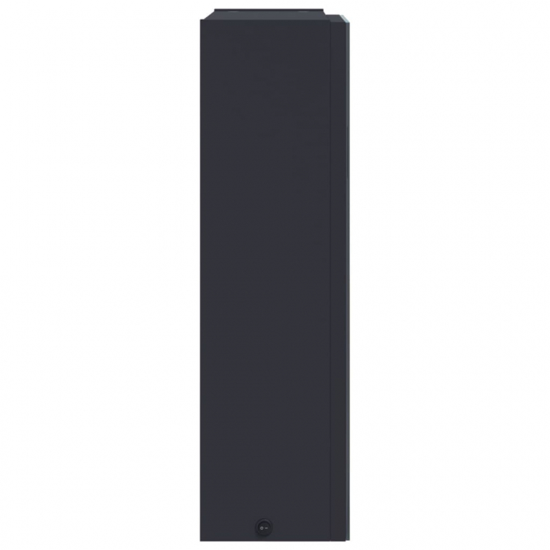 Spiegelschrank mit LED-Beleuchtung Grau 45x13x52 cm