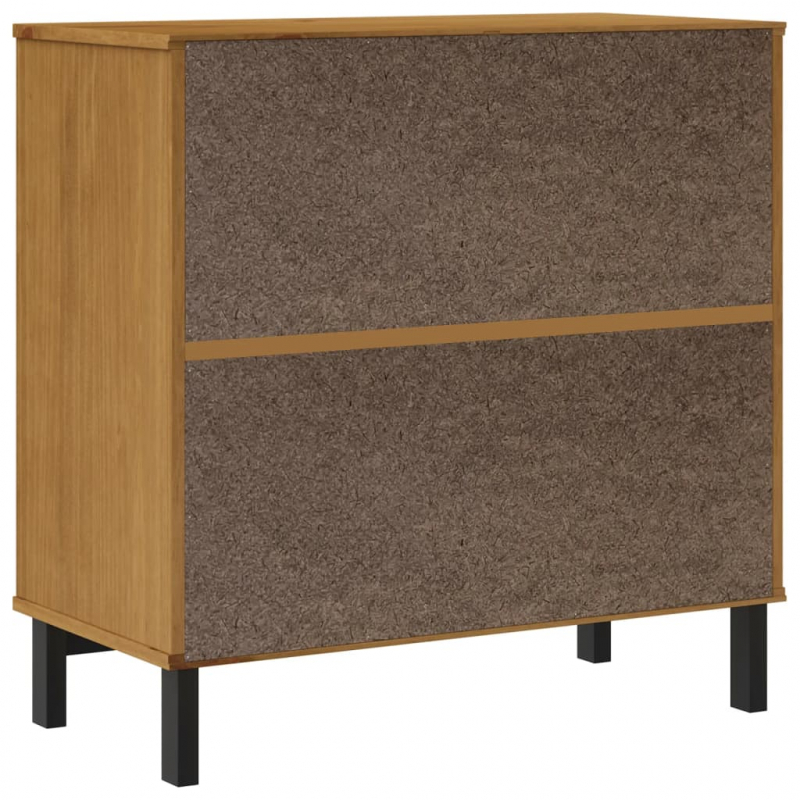 Sideboard mit Glastür FLAM 80x40x80 cm Massivholz Kiefer