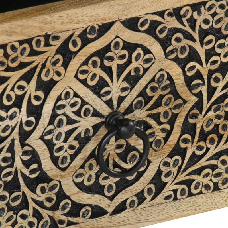 Nachttisch 40x33x46 cm Massivholz Mango