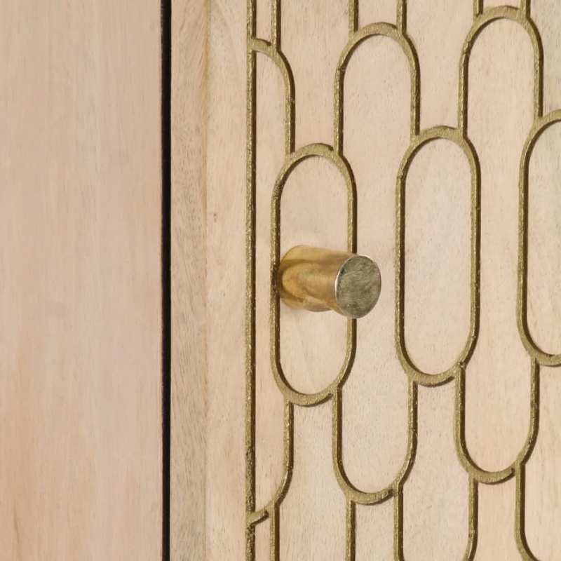 Highboard 40x33x110 cm Massivholz Mango