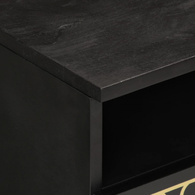 Couchtisch 80x54x40 cm Massivholz Mango