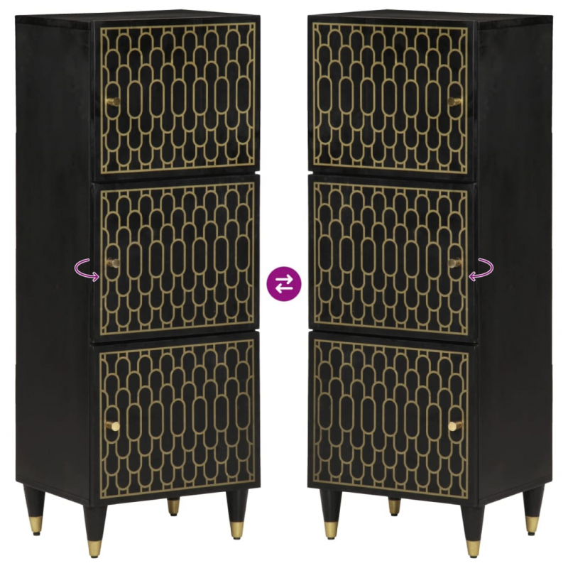 Highboard 40x33x110 cm Massivholz Mango