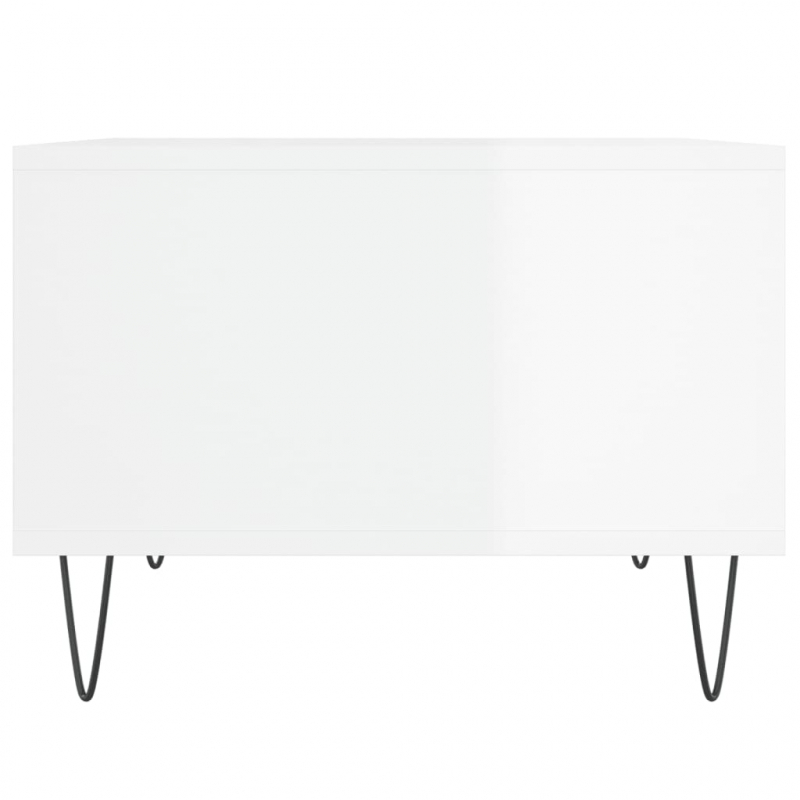 Couchtisch Hochglanz-Weiß 60x50x36,5 cm Holzwerkstoff