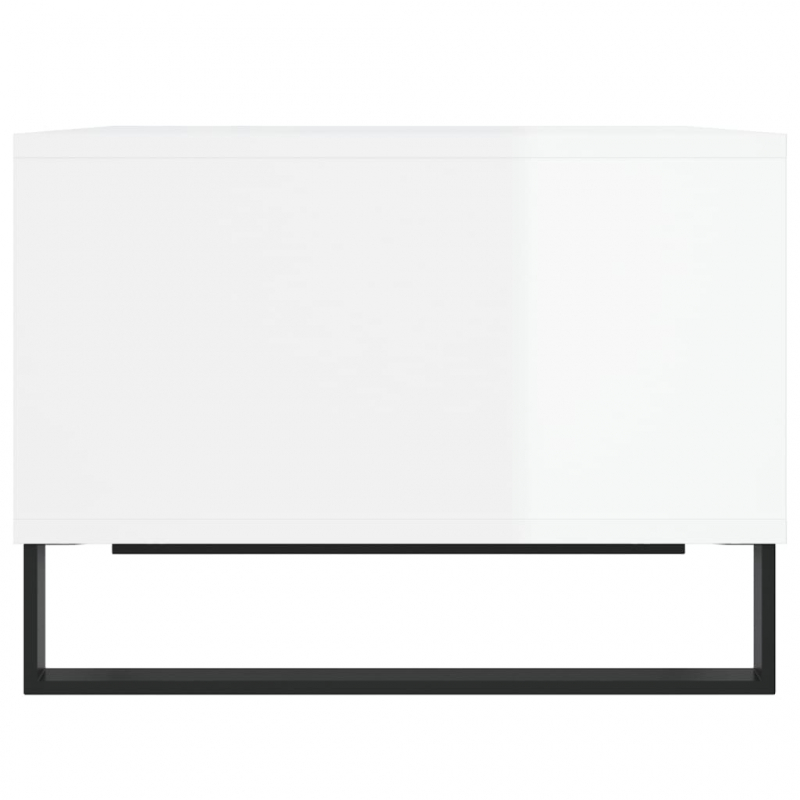 Couchtisch Hochglanz-Weiß 60x50x36,5 cm Holzwerkstoff