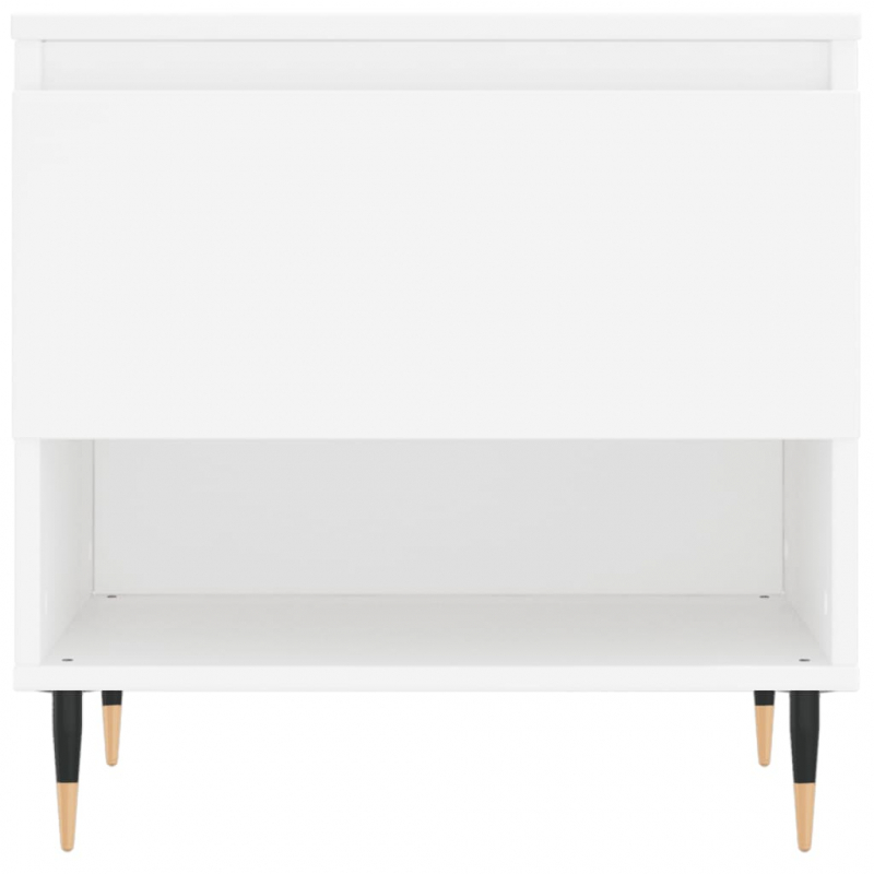 Couchtische 2 Stk. Weiß 50x46x50 cm Holzwerkstoff