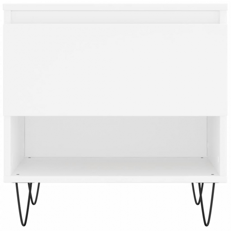 Couchtische 2 Stk. Weiß 50x46x50 cm Holzwerkstoff