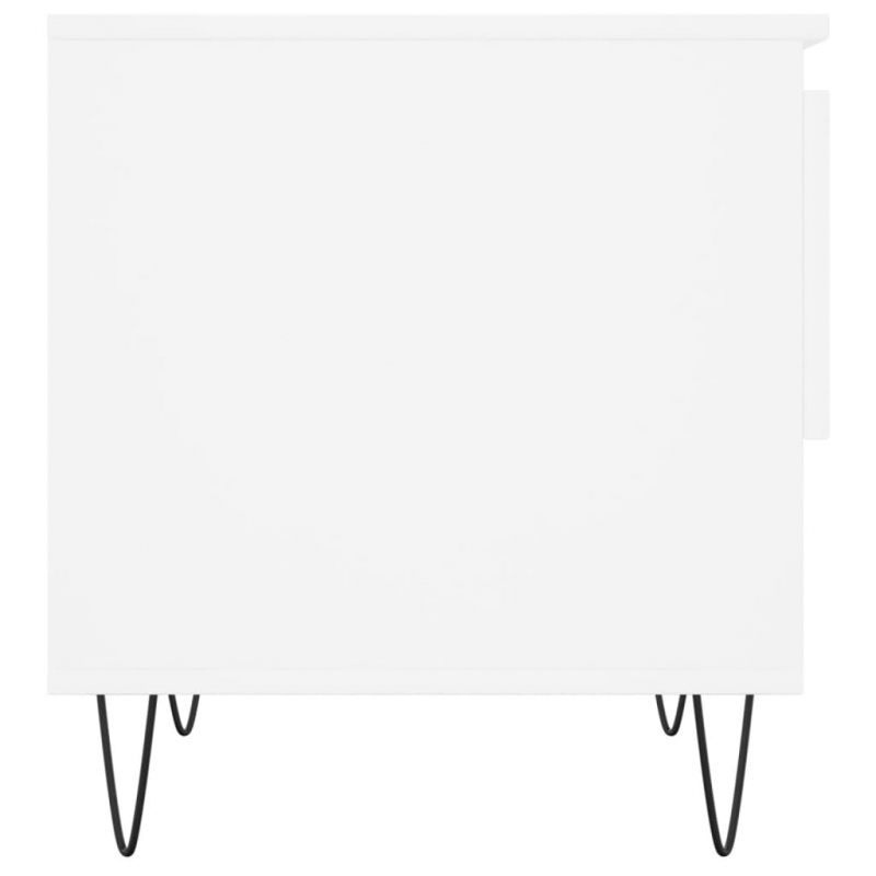 Couchtische 2 Stk. Weiß 50x46x50 cm Holzwerkstoff