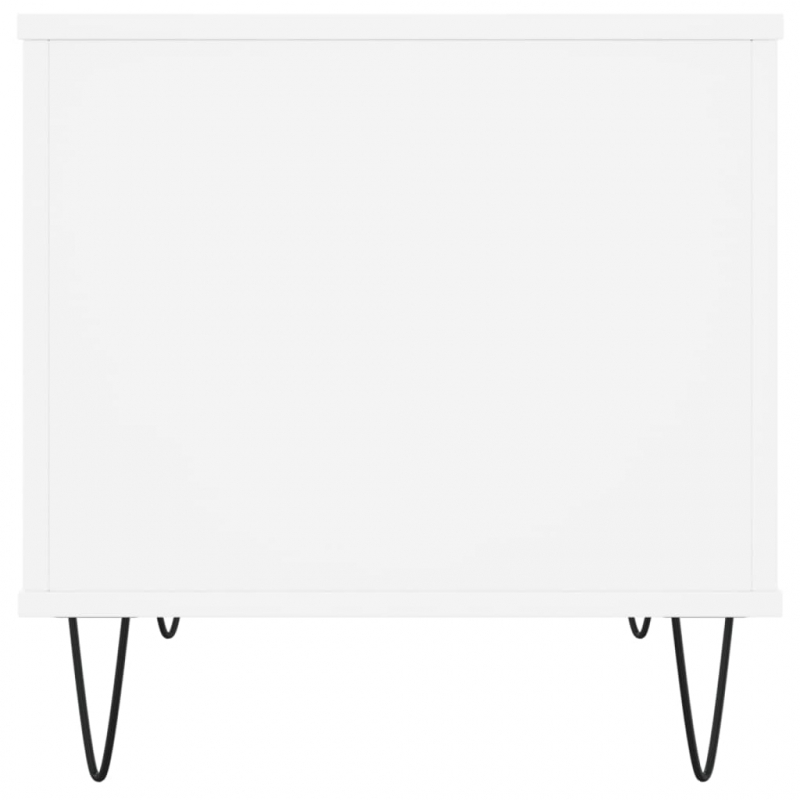 Couchtisch Weiß 60x44,5x45 cm Holzwerkstoff