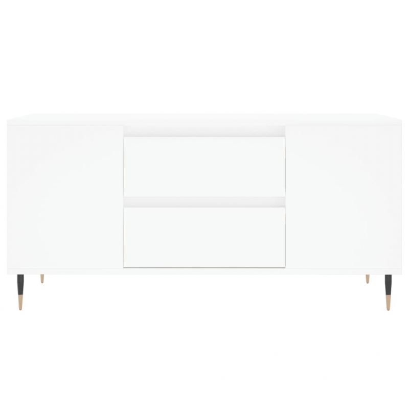 Couchtisch Weiß 102x44,5x50 cm Holzwerkstoff