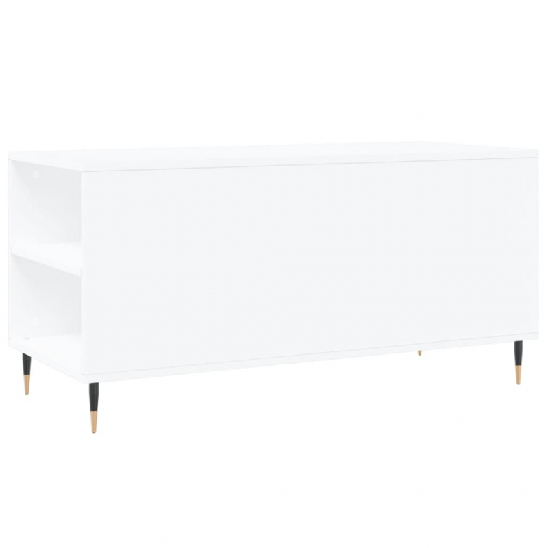 Couchtisch Weiß 102x44,5x50 cm Holzwerkstoff