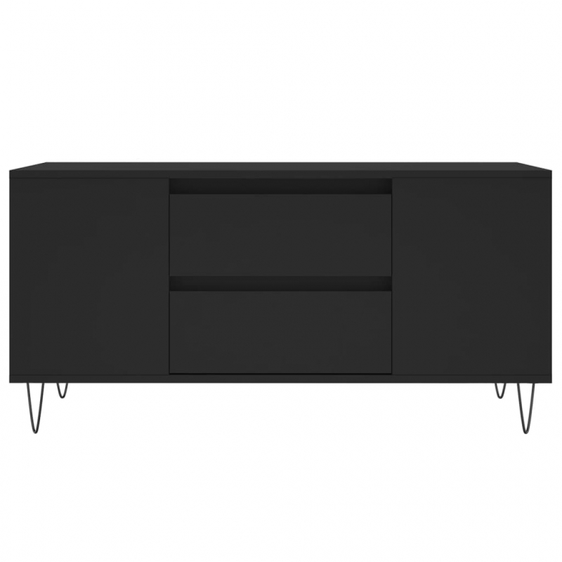 Couchtisch Schwarz 102x44,5x50 cm Holzwerkstoff